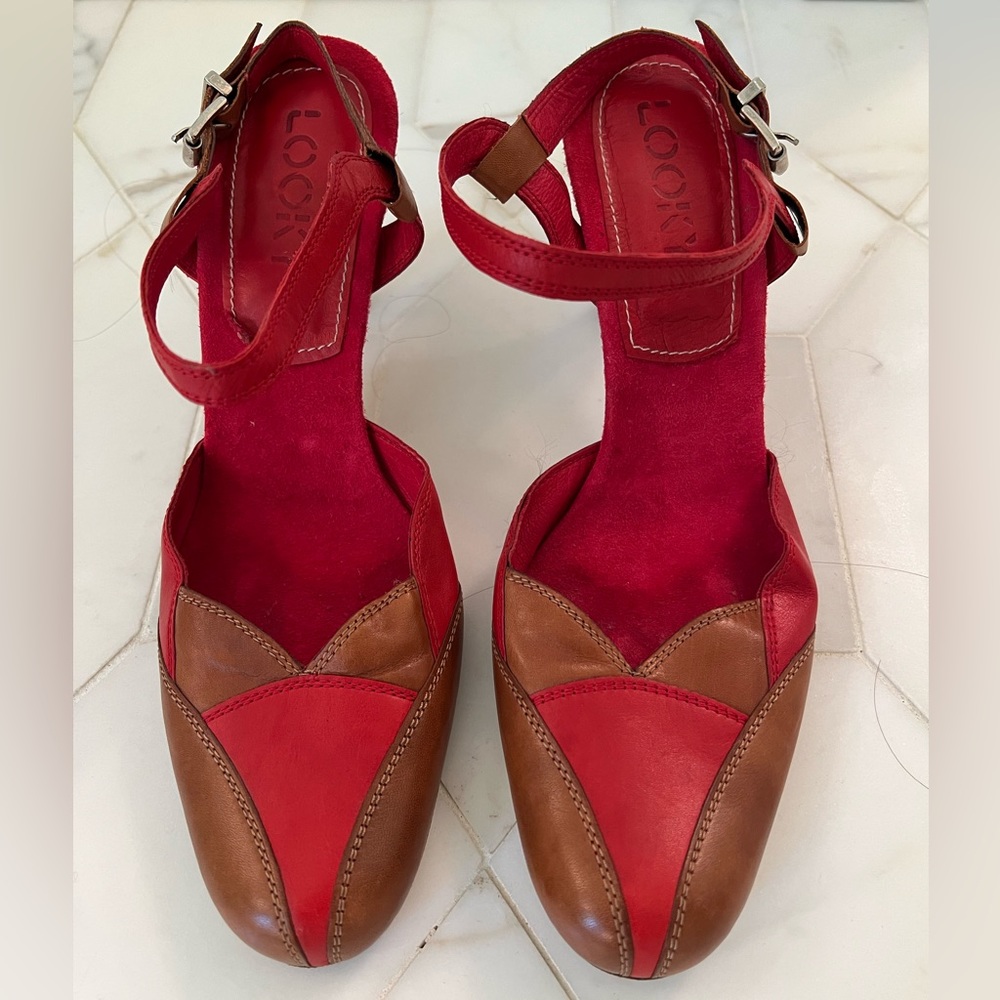 Looky heeled leather pumps size 37 made in Spain